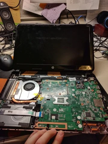 Chromebook taken apart