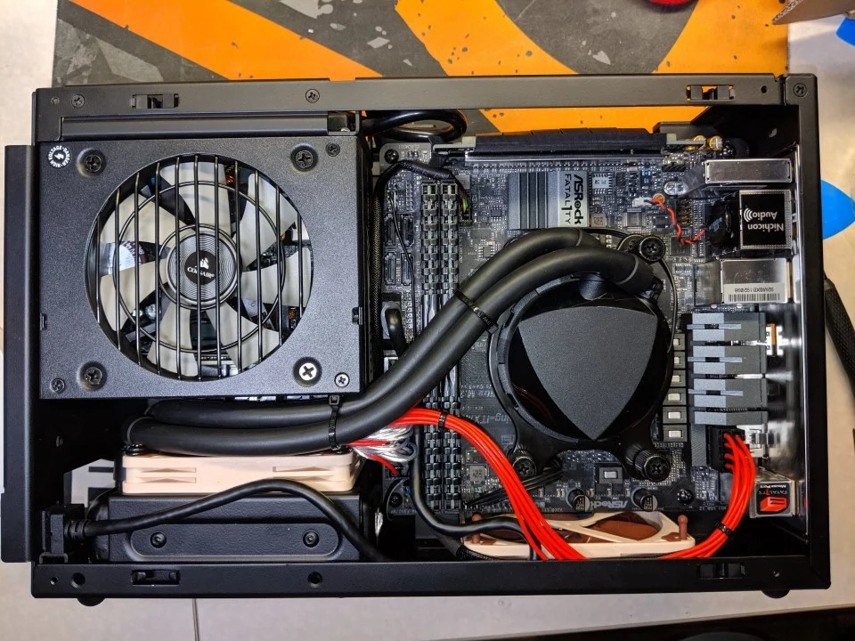 Cables with an AIO cooler